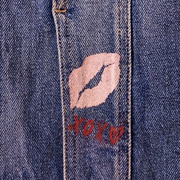 Colourful Graffiti Guess Denim Streetwear Jacket - Picture 8 of 15